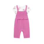 Mayoral Mayoral 2pc Overall w/ Shirt Pink/White