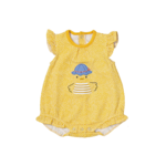 Mayoral Mayoral Romper Hat Ducky Light Yellow