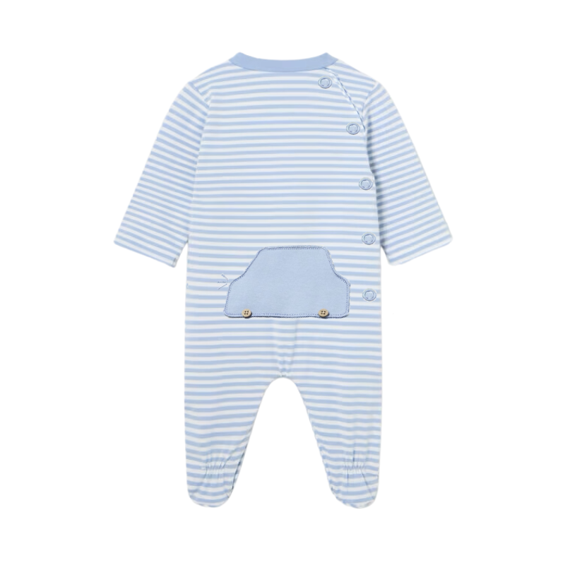 Mayoral Mayoral L/S Onesie Striped Niagara