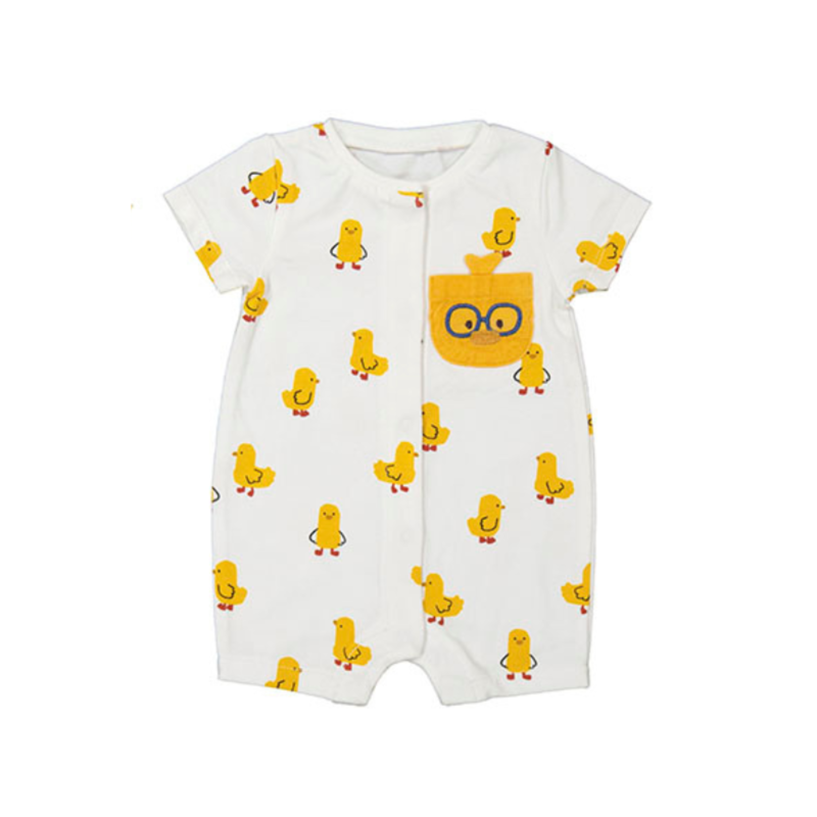 Mayoral Mayoral S/S Onesie AOP Ducky White