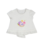 Mayoral Mayoral Top White/Lullaby Rose