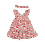 Mayoral Mayoral 2pc Dress/Bow AOP Flowers Peony