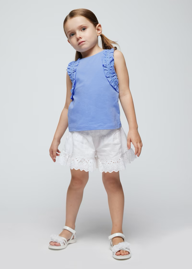 Mayoral Mayoral Ruffled Tank Top Indigo