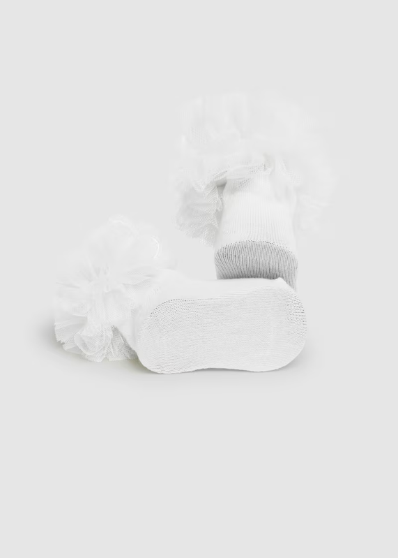 Mayoral Mayoral 2pc Sock w/Headband Set White