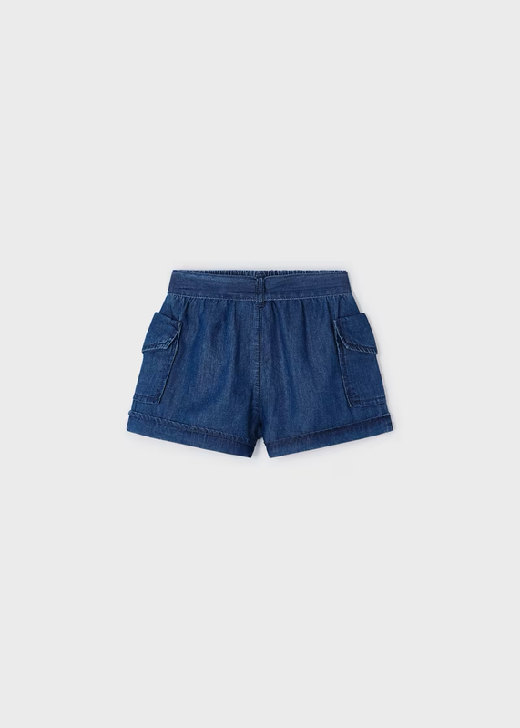 Mayoral Mayoral Shorts w/Tie Belt Dark Denim