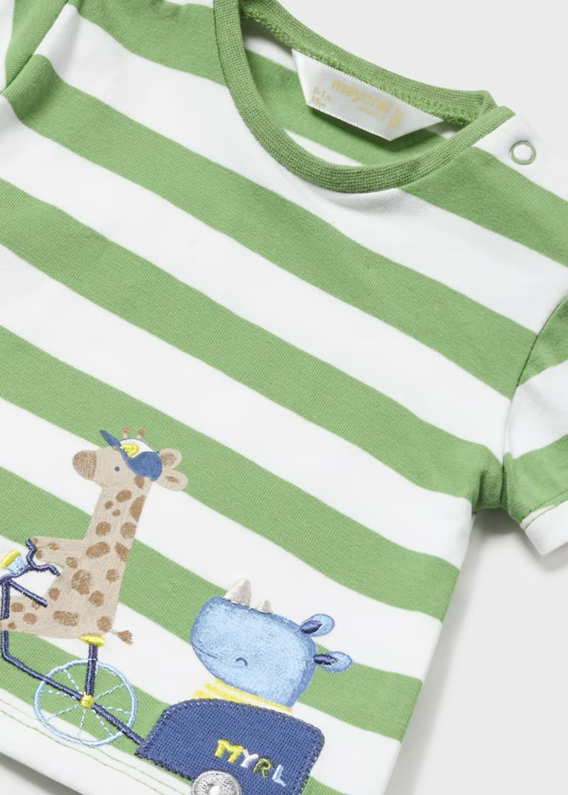 Mayoral Mayoral 2pc Denim Shorts Set Kale