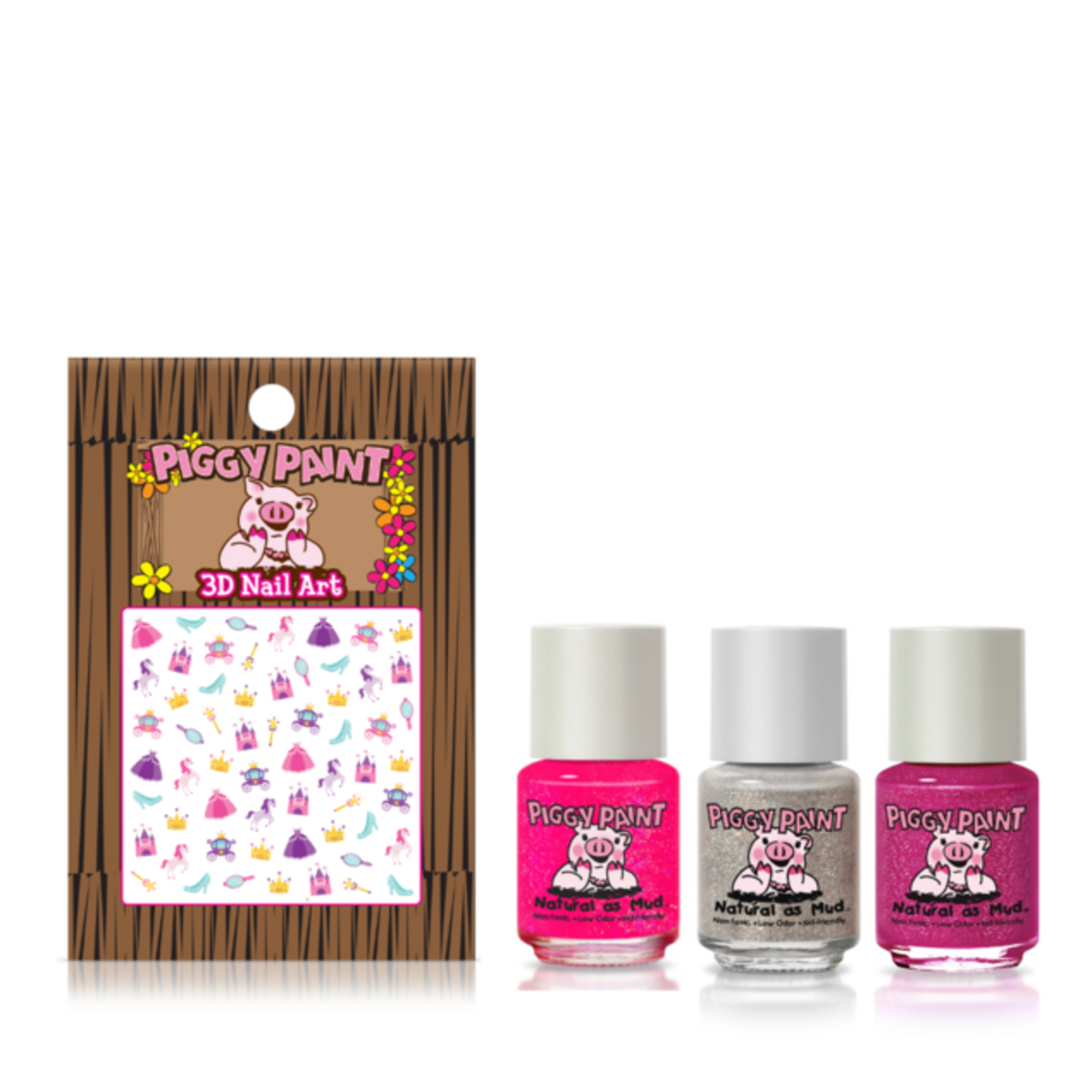 Piggy Paint Piggy Paint Sparkle, Sparkle! Gift Set 3 polish & Nail Art
