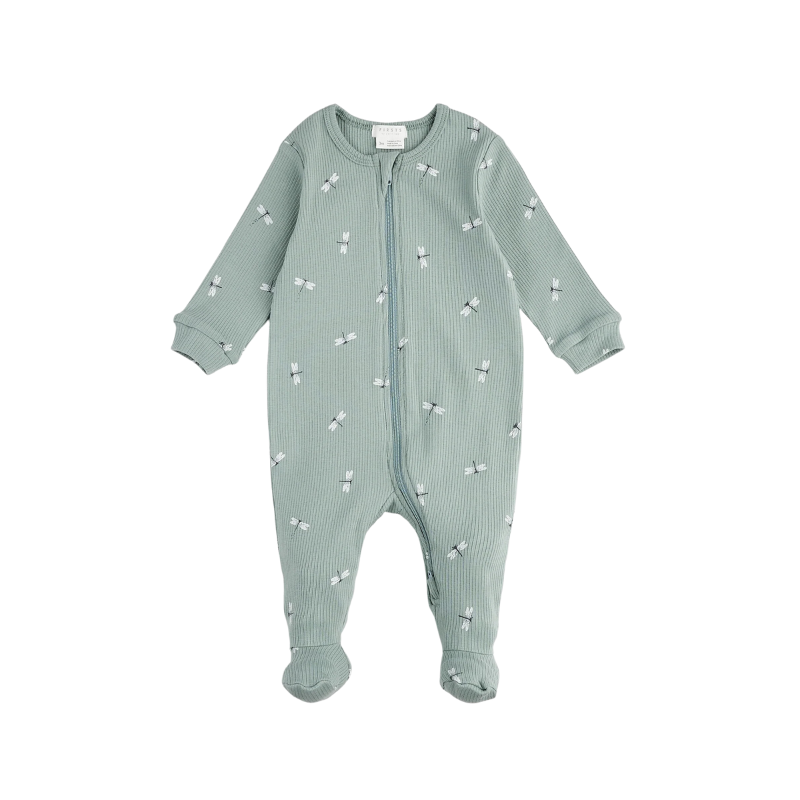 Petit Lem Petit Lem Onesie AOP Dragonflies Blue