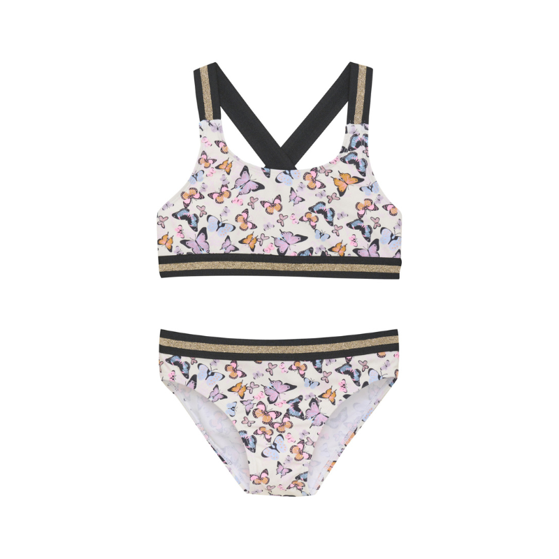 Color Kids Color Kids 2pc Swimsuit AOP Butterflies White
