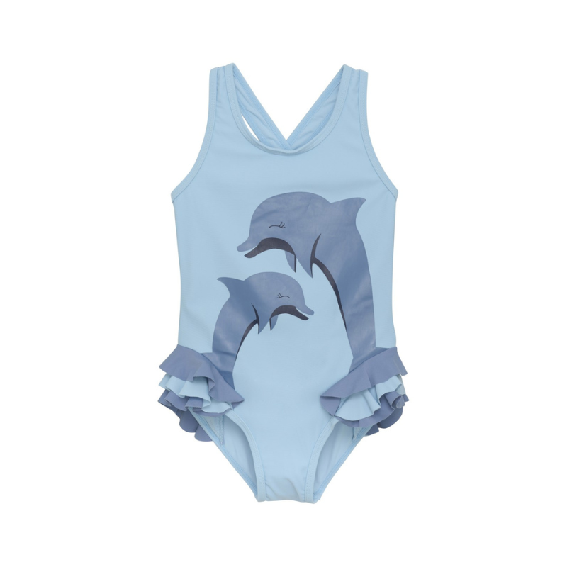 Color Kids Color Kids Swimsuit Dolphins Cerulean