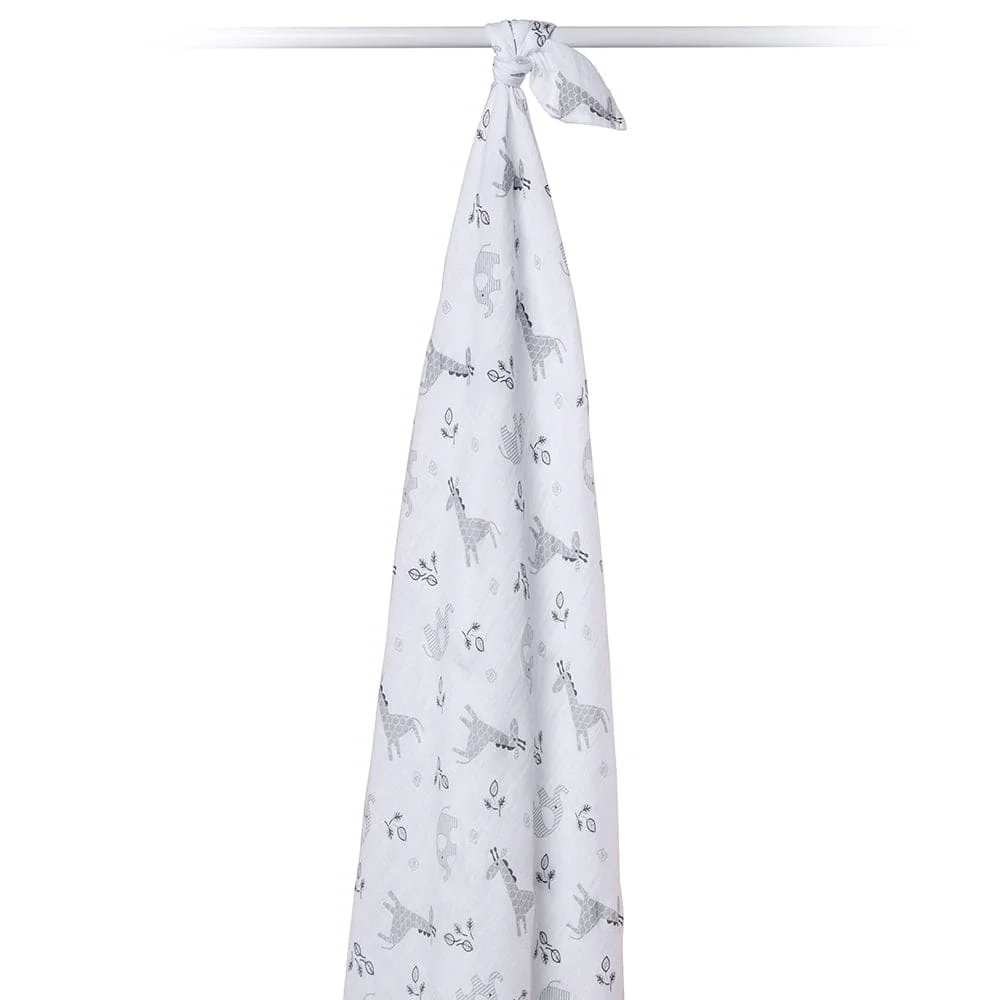 Lulujo Lulujo Muslin Swaddle Cotton Afrique 47" x 47"