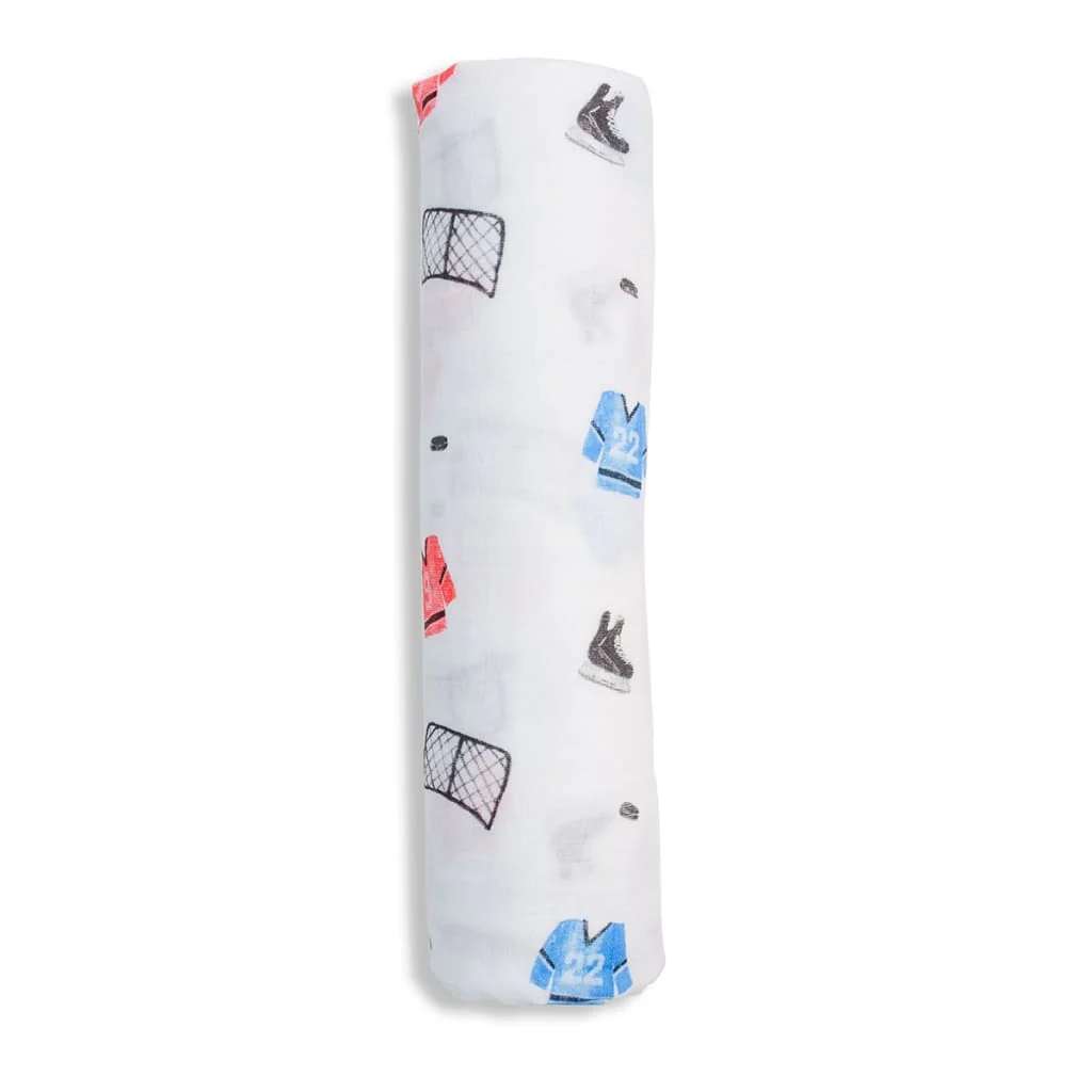 Lulujo Lulujo Muslin Swaddle Cotton Hockey 47" x 47"