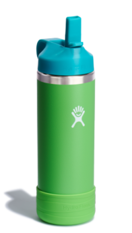 Hydro Flask Hydro Flask Kids Wide Mouth Straw Grass 18oz