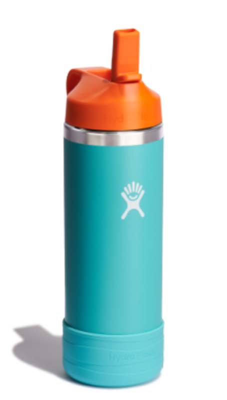 Hydro Flask Hydro Flask Kids Wide Mouth Straw Seaspray 18oz