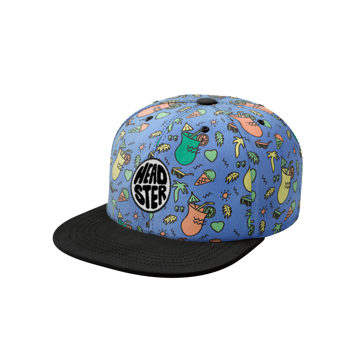 Headster Headster Snapback Cap Summer Crush Salty Blue