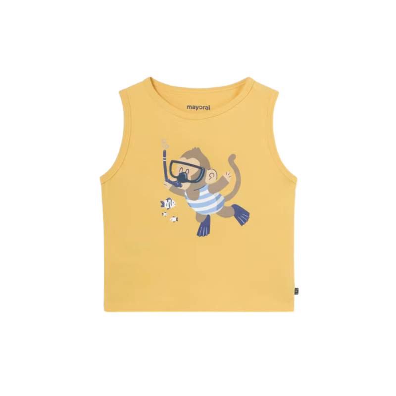 Mayoral Mayoral Tank Top Monkey Banana/Yellow