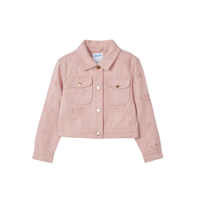 Mayoral Mayoral Jean JacketAOP Flowers Blush/Pink