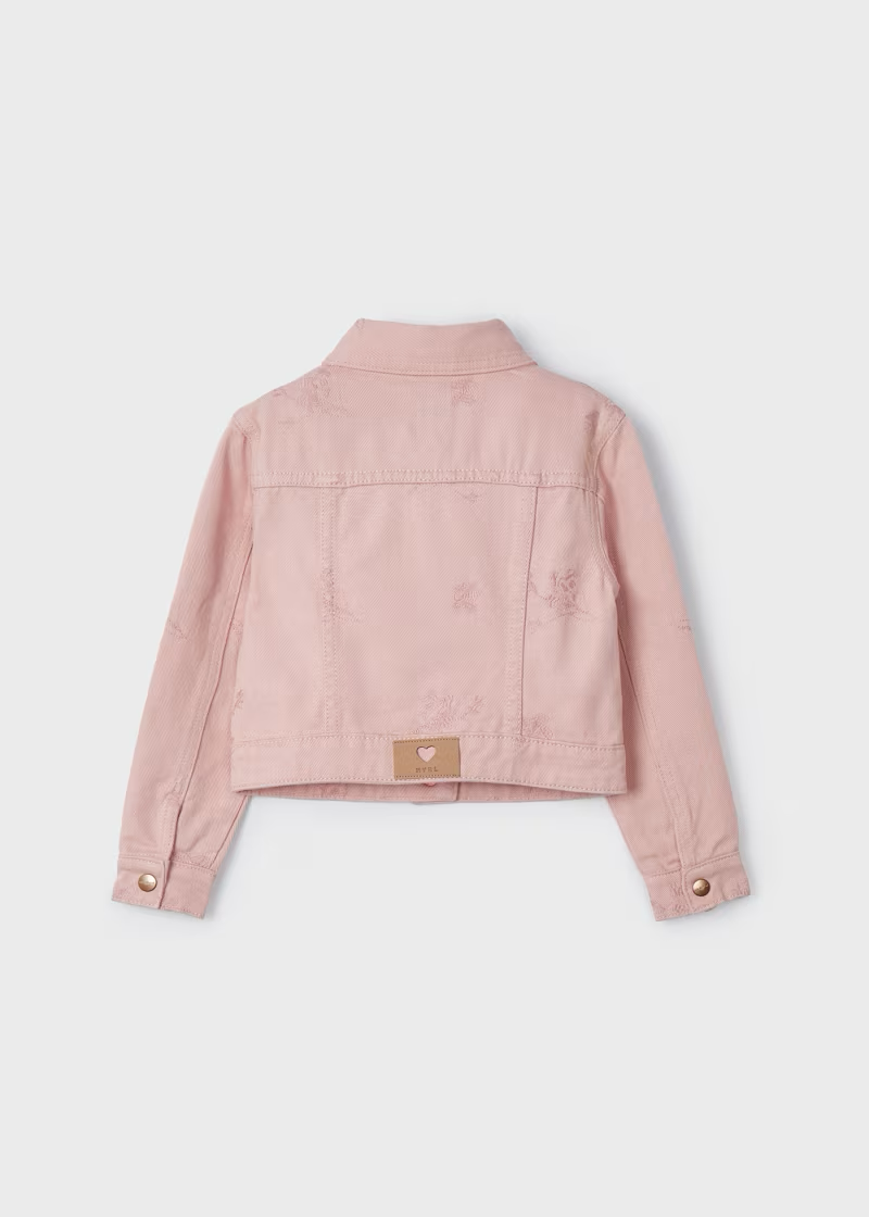 Mayoral Mayoral Jean JacketAOP Flowers Blush/Pink