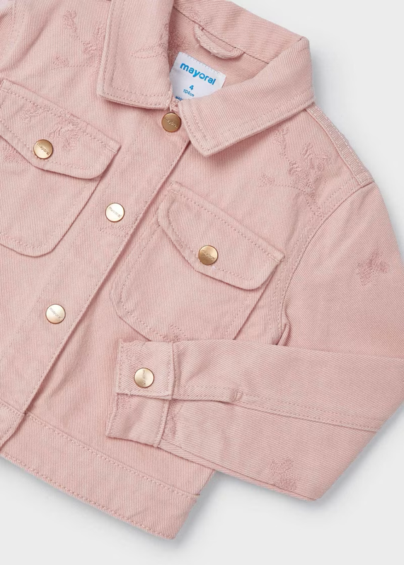 Mayoral Mayoral Jean JacketAOP Flowers Blush/Pink