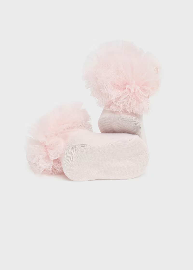 Mayoral Mayoral 2pc Sock w/Headband Set Nude/Pink