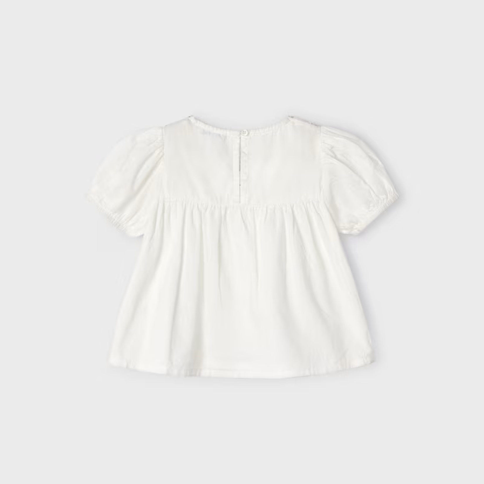 Mayoral Mayoral Embroidered Blouse Blush/White
