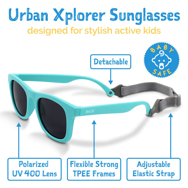 Jan & Jul Jan & Jul Polarized Sunglasses Frosty Blue Aurora