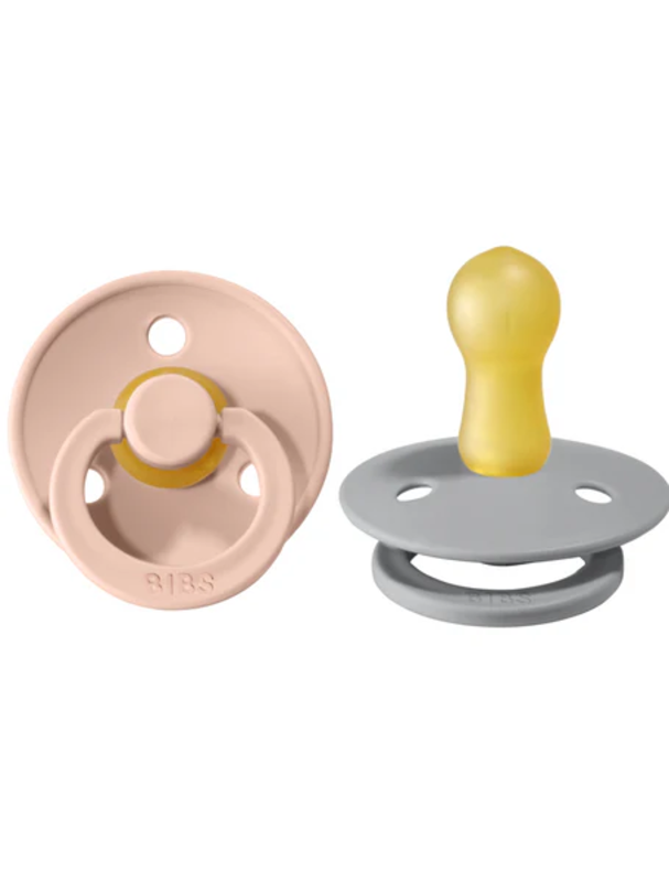 Bibs BIBS Pacifier OG Latex COLOUR 2pk Cloud/Blush