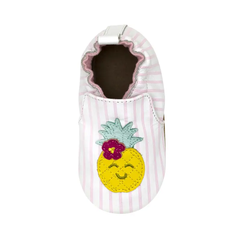 Robeez Robeez Soft Sole Slipper Sweet & Cutie White