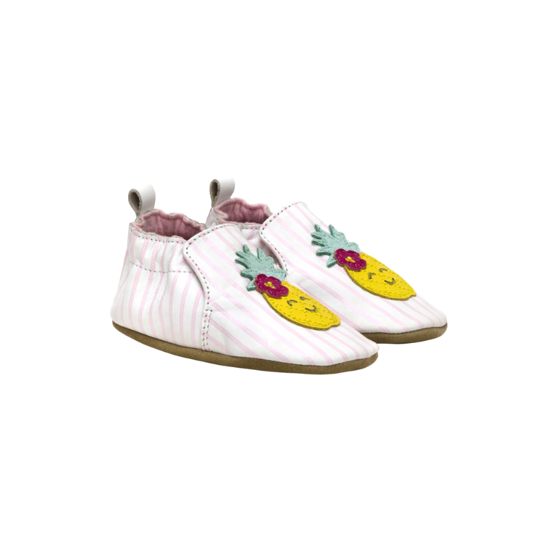 Robeez Robeez Soft Sole Slipper Sweet & Cutie White