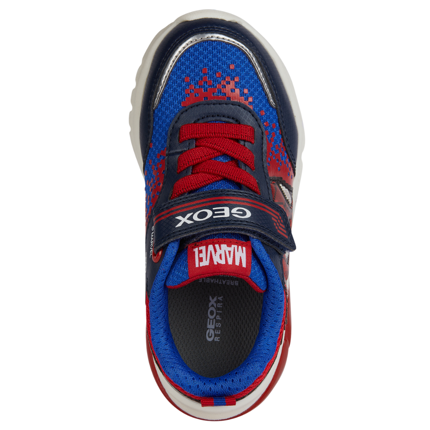 Geox Geox Ciberdron Sneaker Spiderman Navy/Red