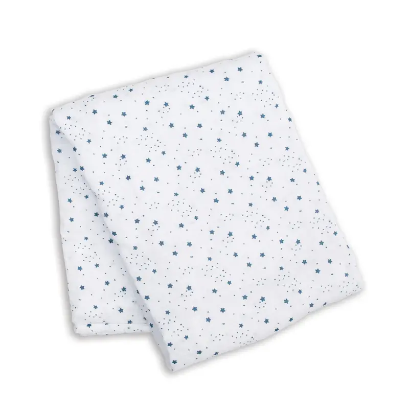 Lulujo Lulujo Muslin Swaddle Stars 40" x 40