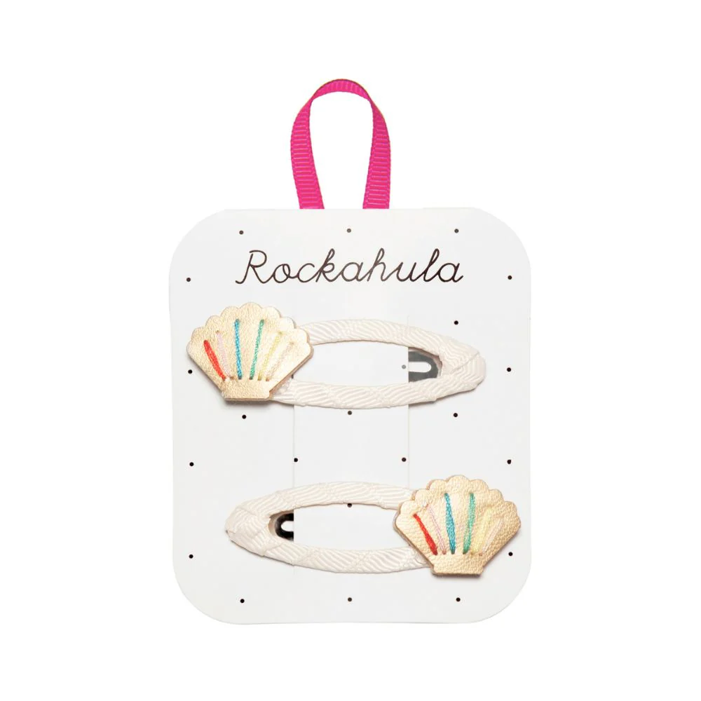 Rockahula Rockahula Hair Clips Rainbow Shell