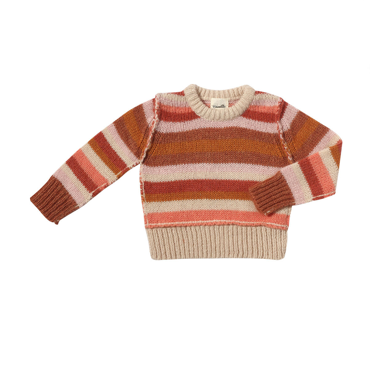 Vignette Vignette Donna Sweater Coral Stripe