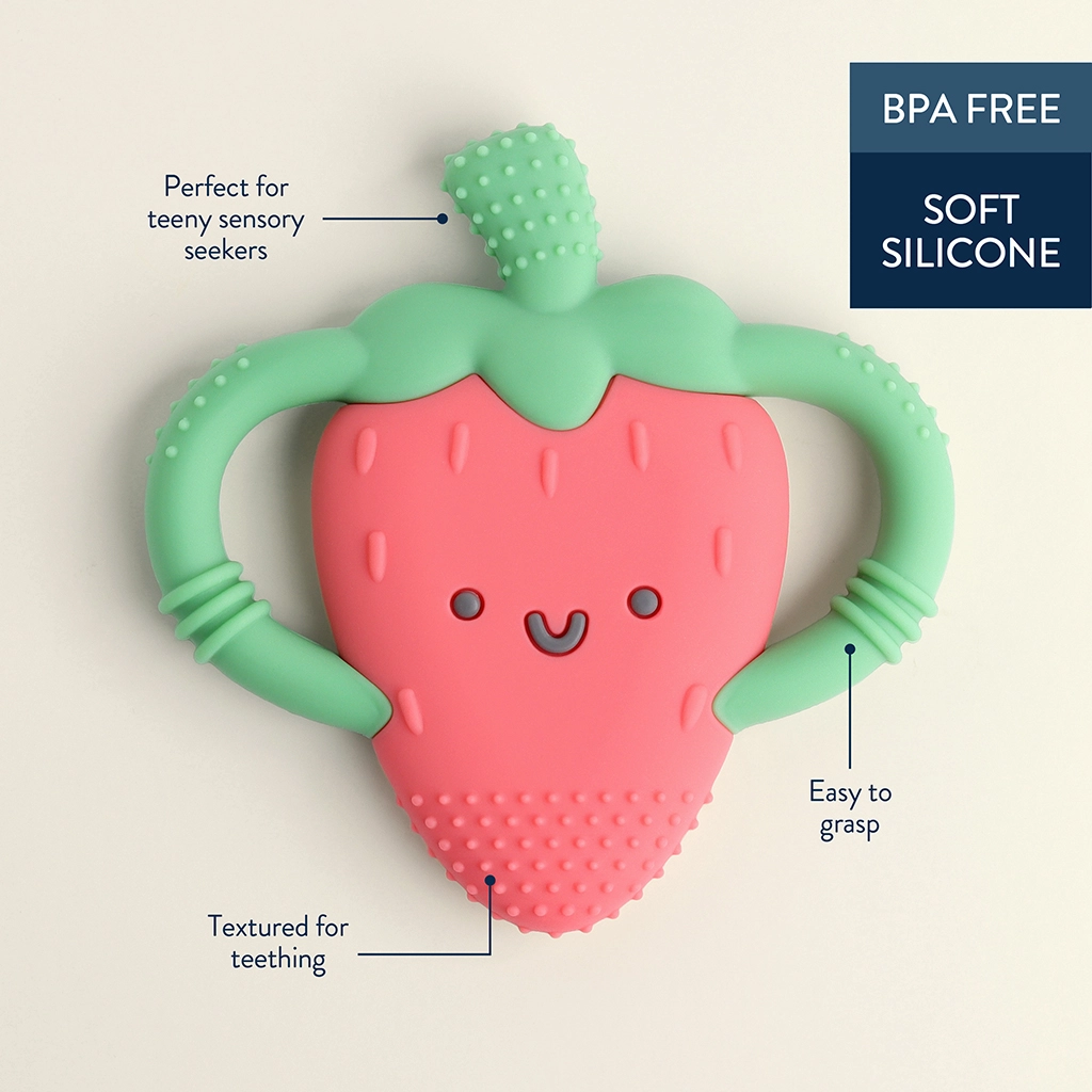 Itzy Ritzy Itzy Ritzy Chew Crew Strawberry