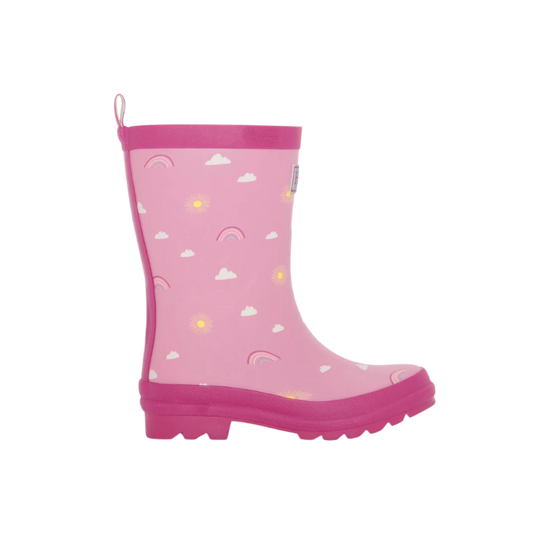 Hatley Hatley Matte Rain Boots Sun Charms Mauve Orchid