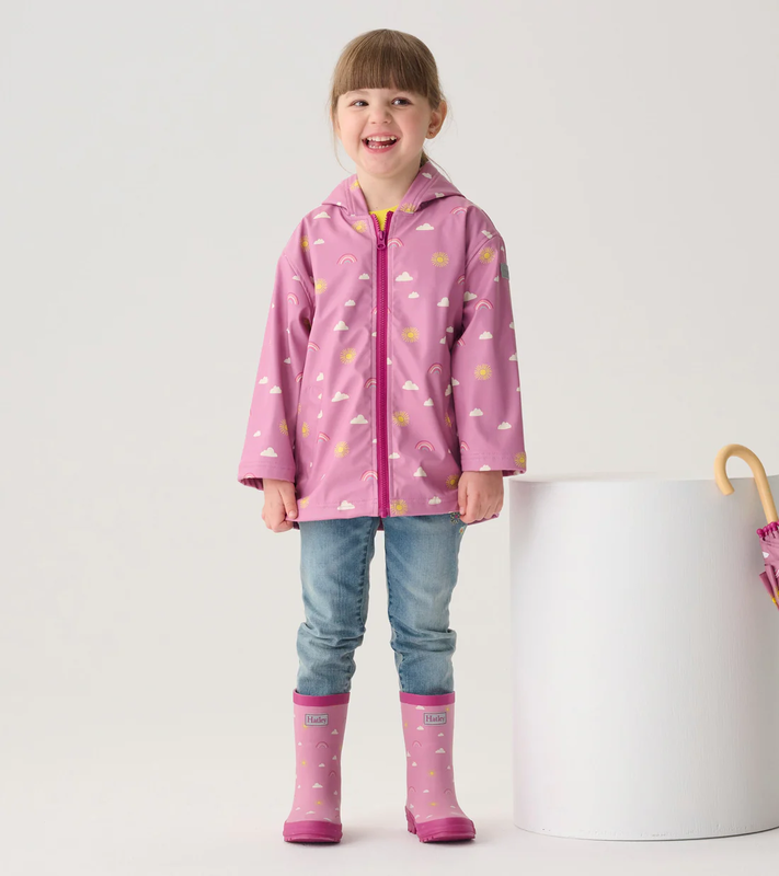 Hatley Hatley Matte Rain Boots Sun Charms Mauve Orchid