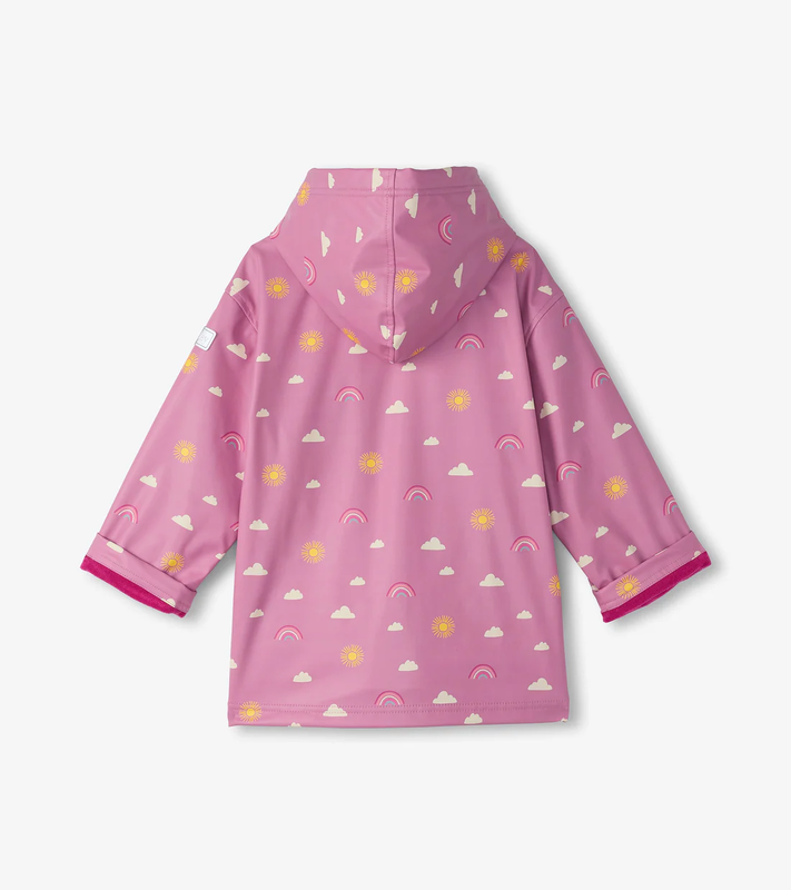 Hatley Hatley Zip Up Rain Jacket Sun Charms Mauve Orchid