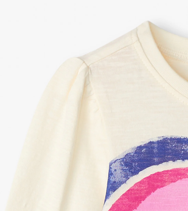 Hatley Hatley Graphic Tee L/S Layered Hearts Cami Lace