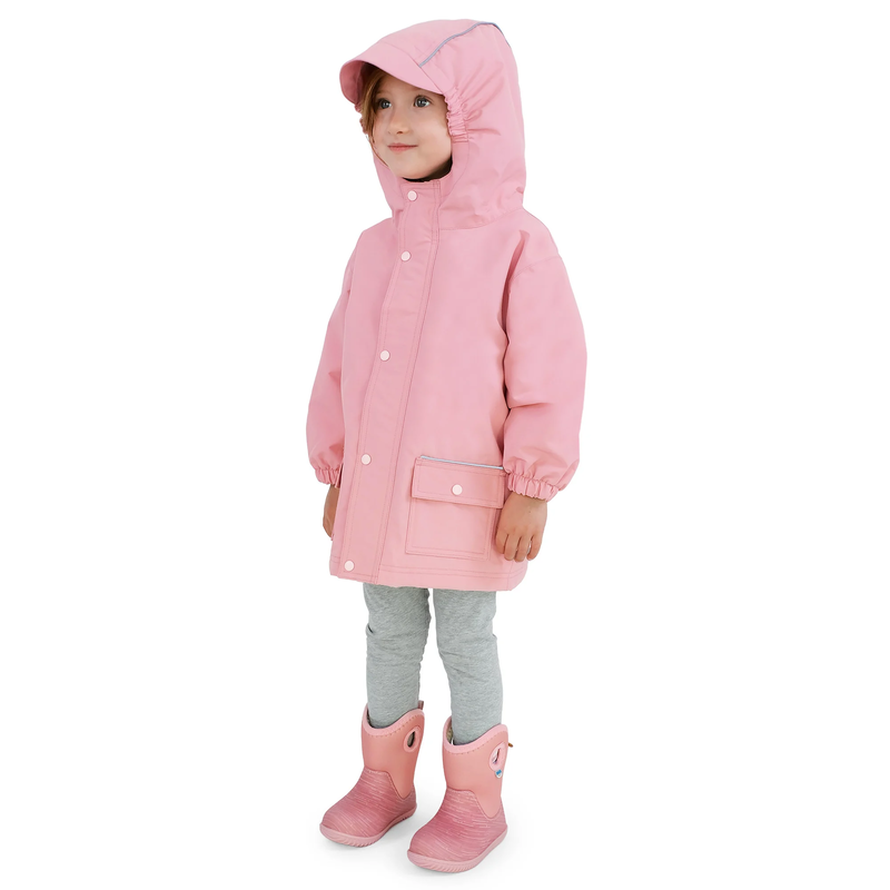Jan & Jul Jan & Jul Fleece Lined Rain Jacket Dusty Pink