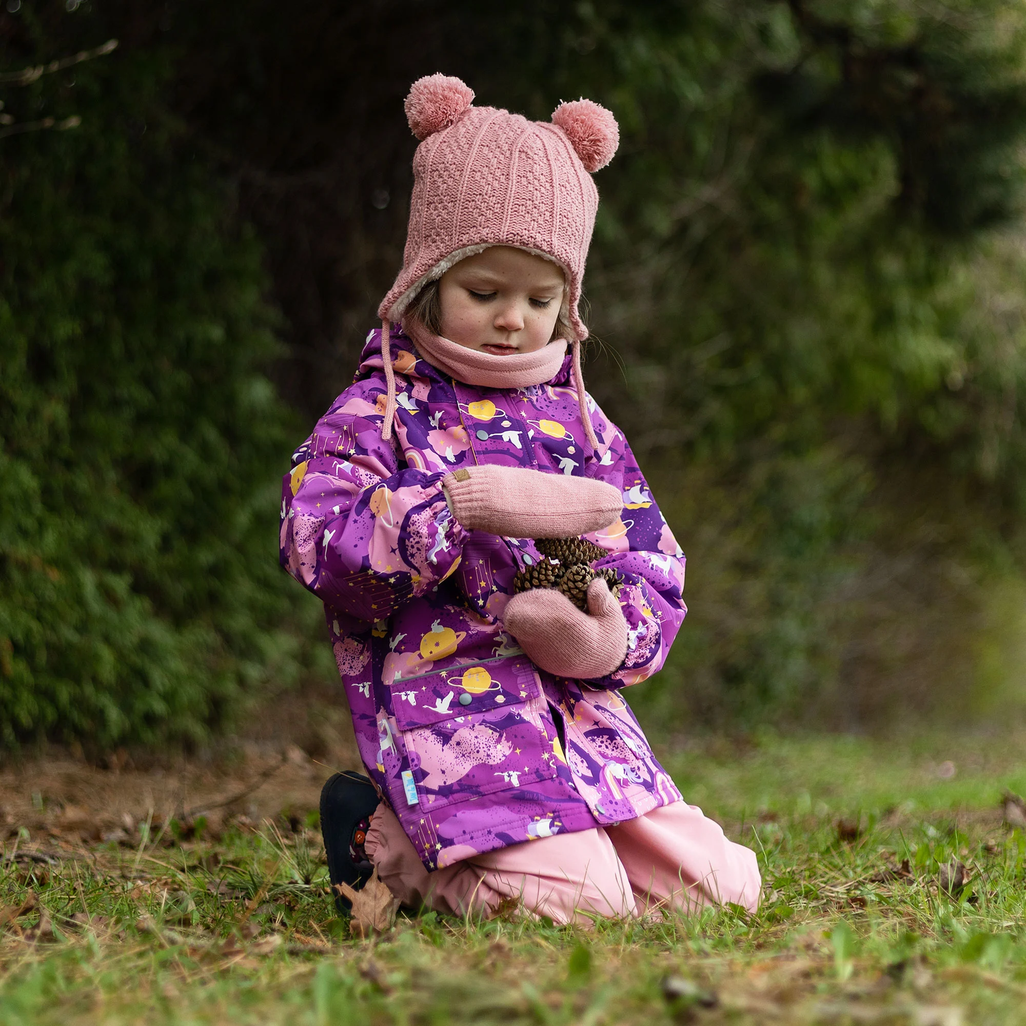 Jan & Jul Jan & Jul Fleece Lined Rain Jacket Purple Dream