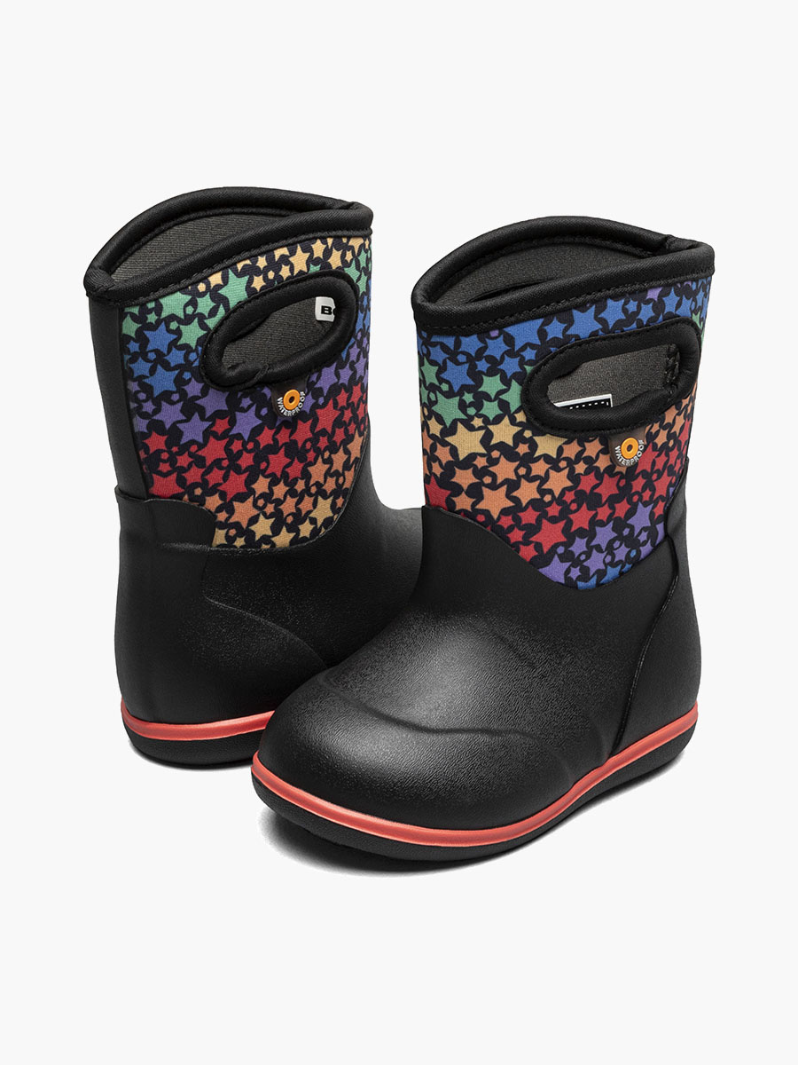 Bogs Bogs Baby Classic Rainbow Stars Black Multi