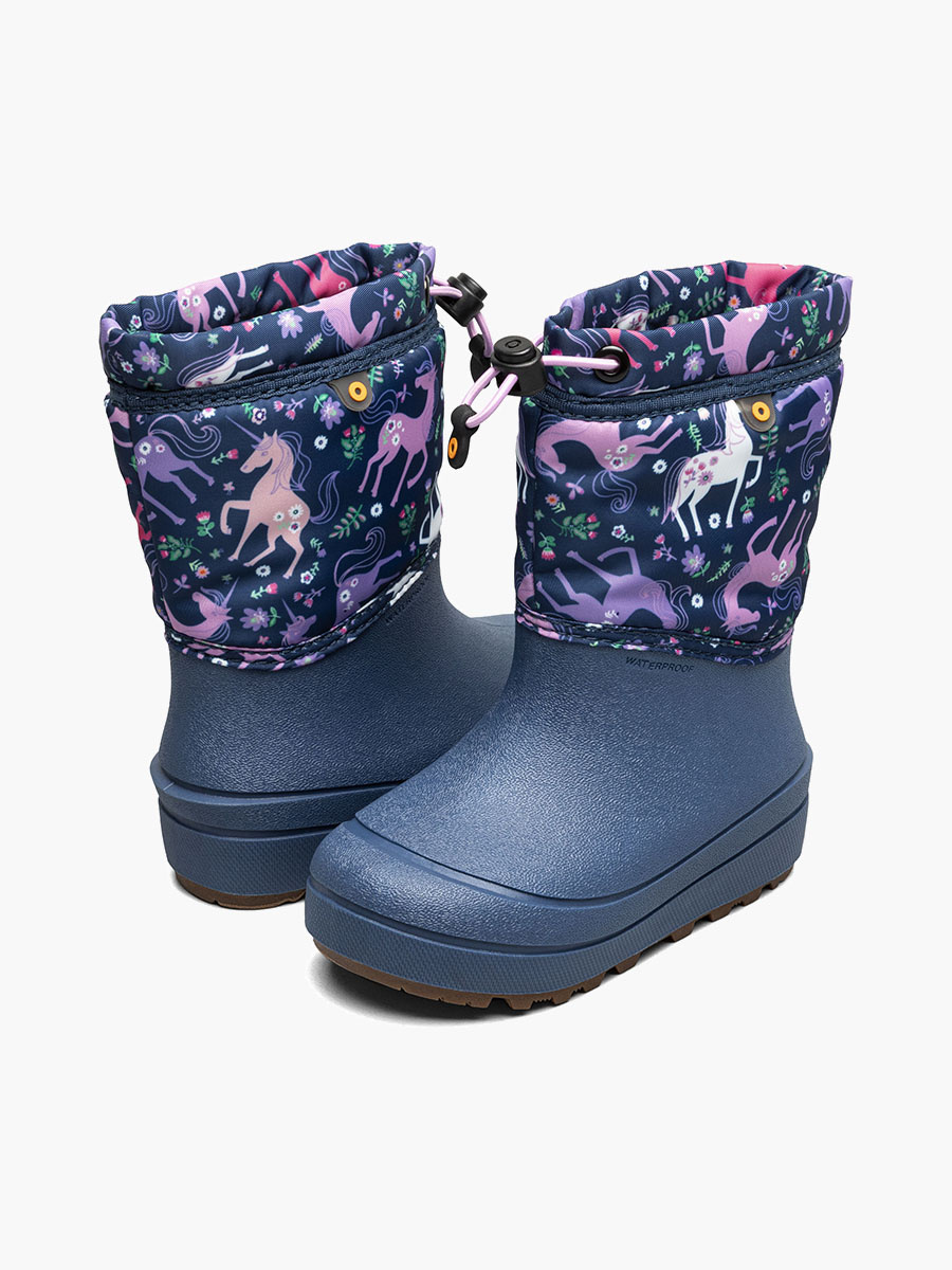 Bogs Bogs Snow Shell Boot Unicorn Meadow Indigo Multi