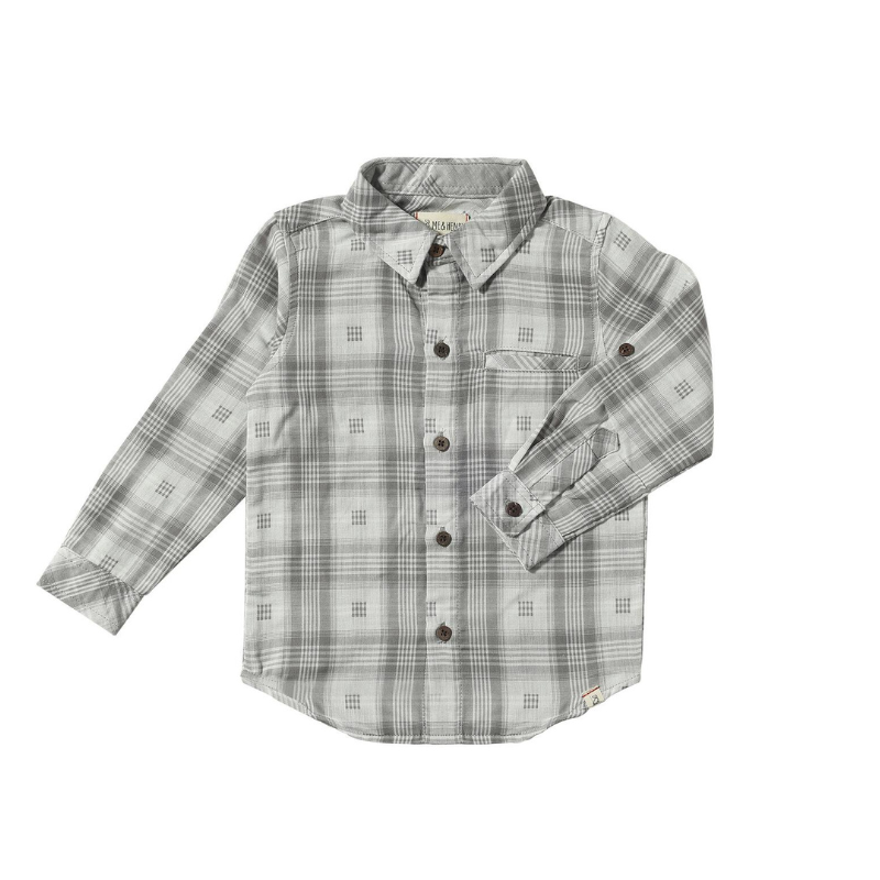 Me & Henry Me & Henry Atwood Unlined Plaid Grey
