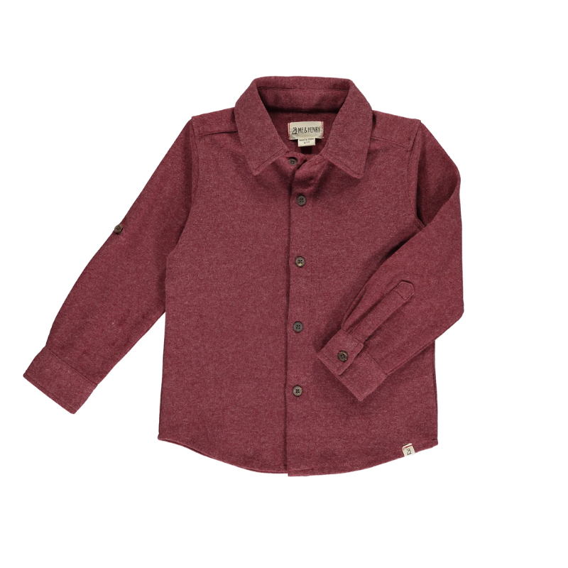 Me & Henry Me & Henry Columbia Button Up Burgundy