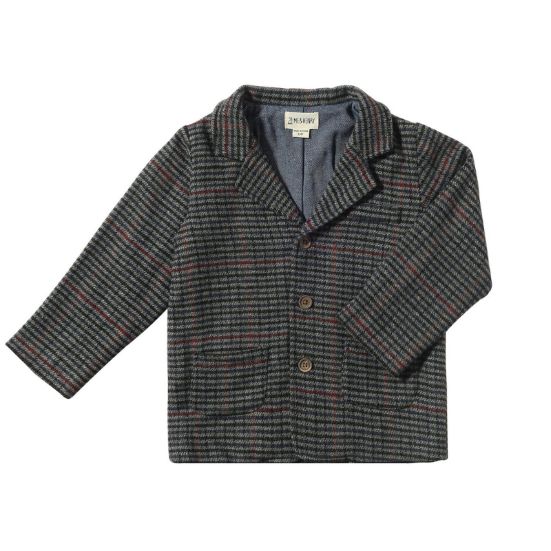 Me & Henry Me & Henry Tweedy Jacket Black Chunk Houndstooth