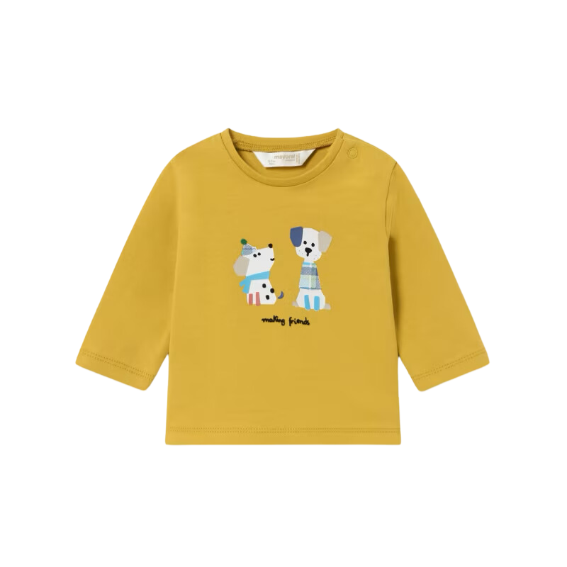 Mayoral Mayoral L/S Top Dogs Yellow Calendula