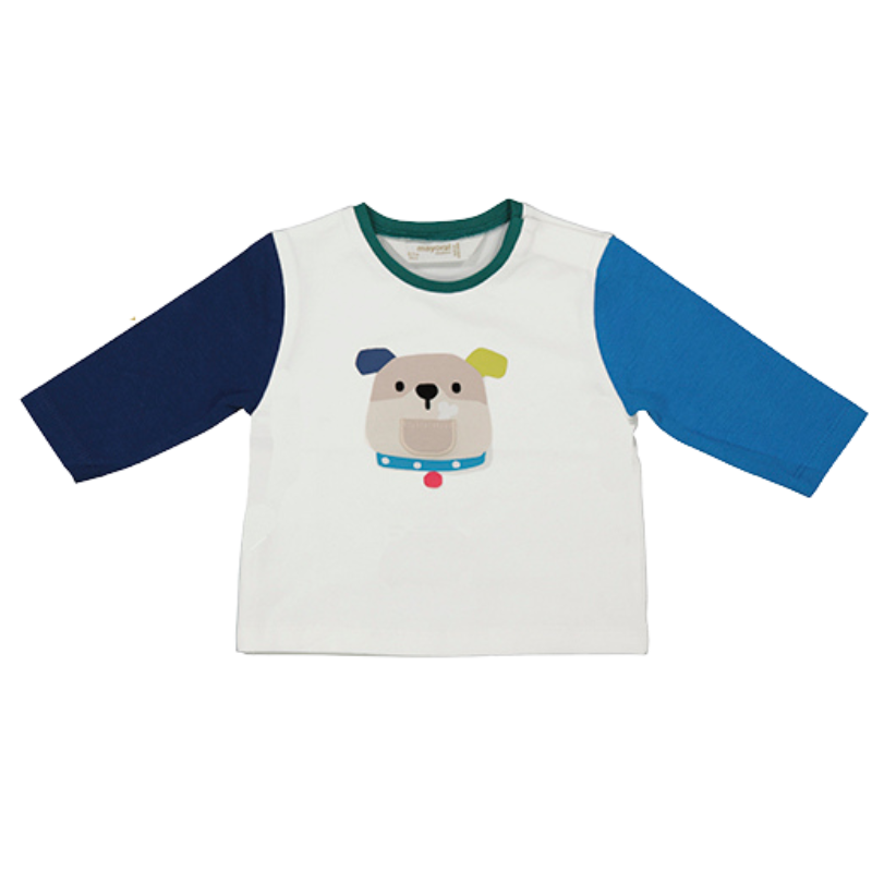 Mayoral Mayoral L/S Top Dog White Calendula