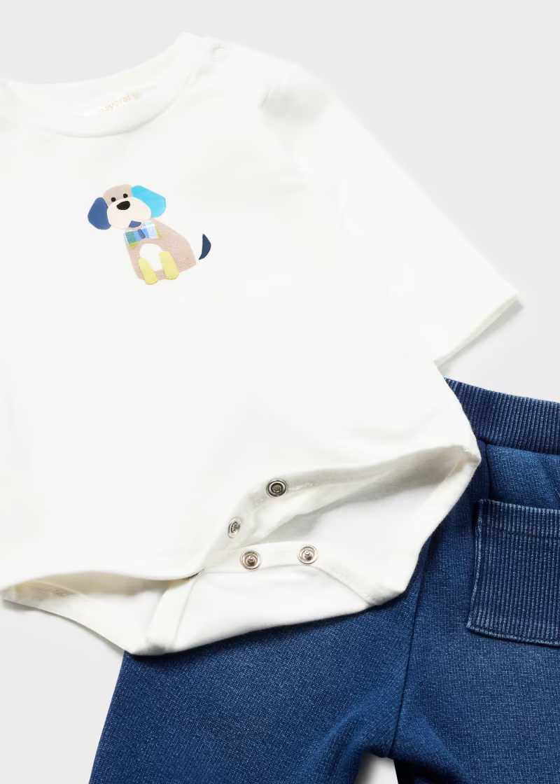 Mayoral Mayoral L/S Top Puppy Cosmos Blue