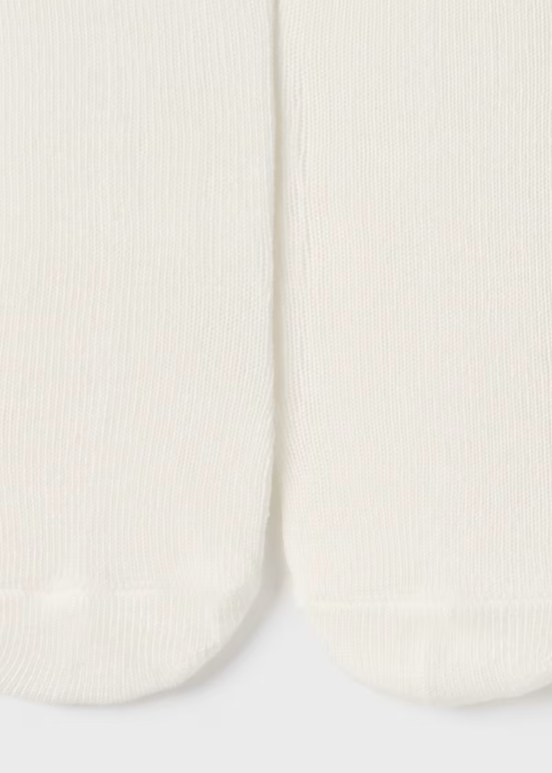 Mayoral Mayoral Ruffle Tights Natural