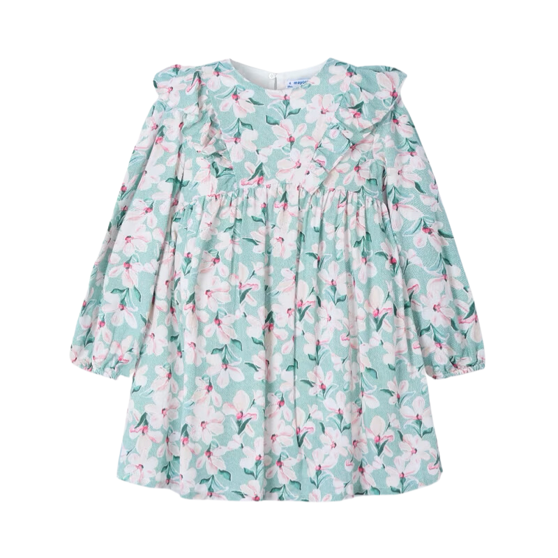 Mayoral Mayoral Dress AOP Floral Jade
